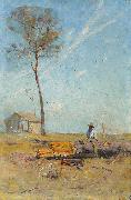 Arthur streeton Whelan on the log oil